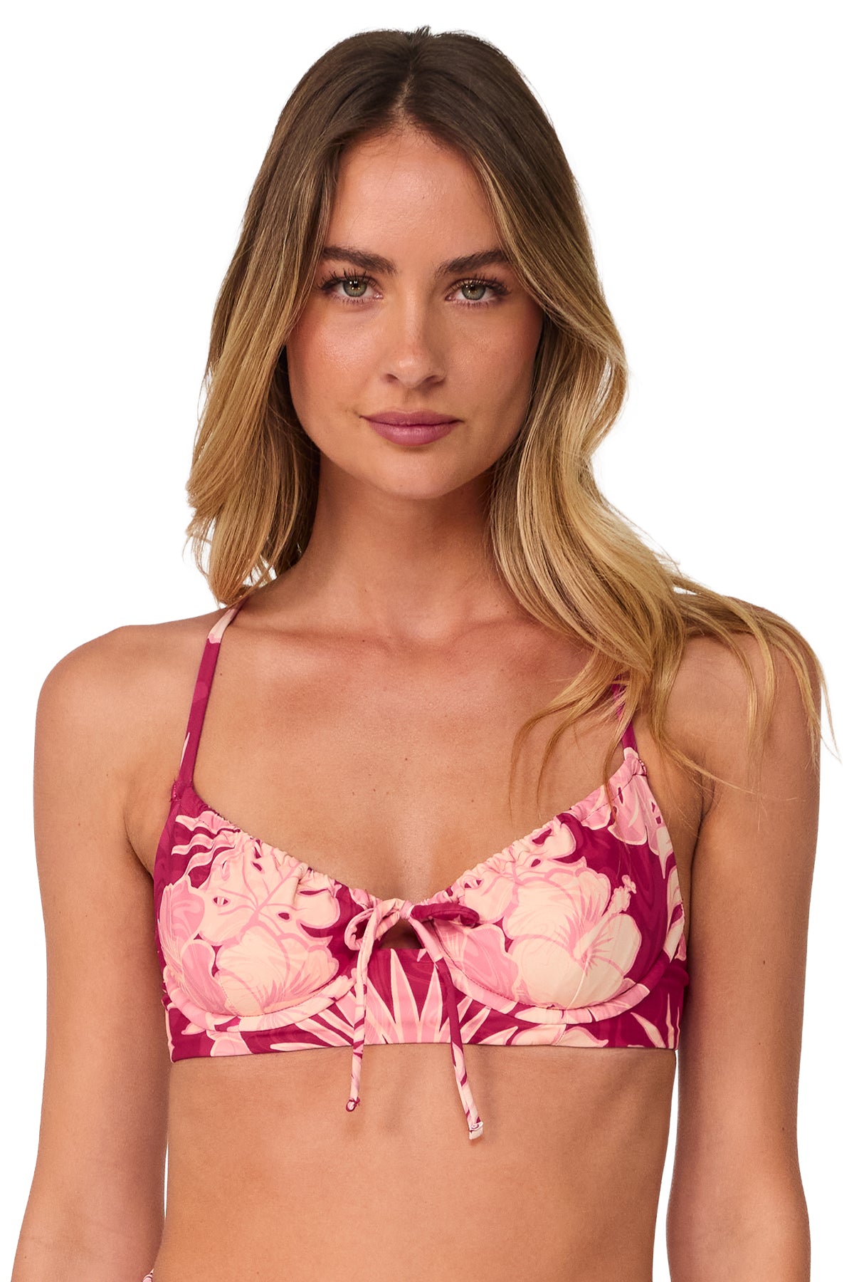 Front pose #2 of Jessica wearing Swim Systems Ruby Bay Avila Underwire Top