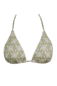 Swim Systems Cactus Flower Pom Pom Triangle Top