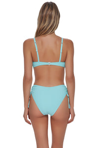 Swim Systems Aqua Haze Rib Pom Pom Sylvia Bralette Top