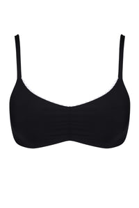 Swim Systems Black Pom Pom Sylvia Bralette Top