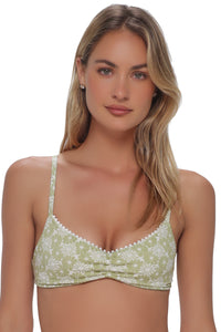 Swim Systems Cactus Flower Pom Pom Sylvia Bralette Top