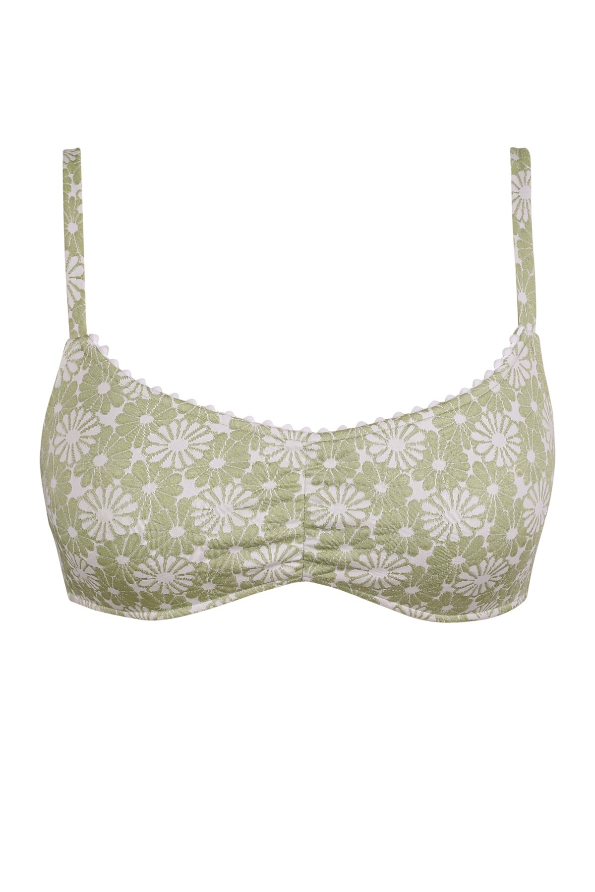 Swim Systems Cactus Flower Pom Pom Sylvia Bralette Top