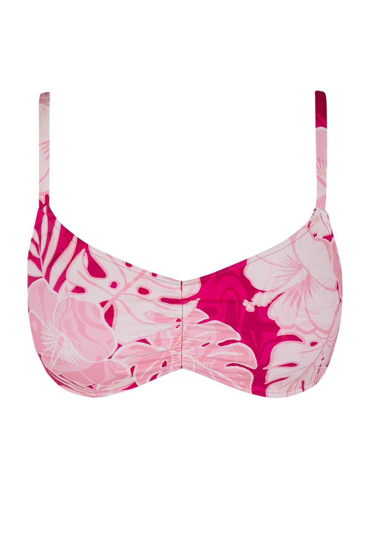 Front pose #1 of a floating garment shot featuring Swim Systems Ruby Bay Sylvia Bralette Top