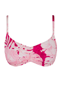 Front pose #1 of a floating garment shot featuring Swim Systems Ruby Bay Sylvia Bralette Top
