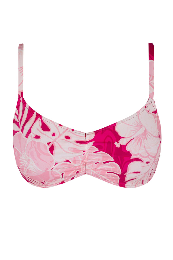 Front pose #1 of a floating garment shot featuring Swim Systems Ruby Bay Sylvia Bralette Top