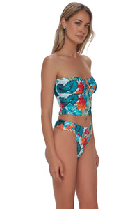 Swim Systems Tiki Tango Rib Dolly Crop Top
