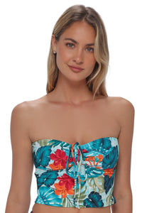 Swim Systems Tiki Tango Rib Dolly Crop Top