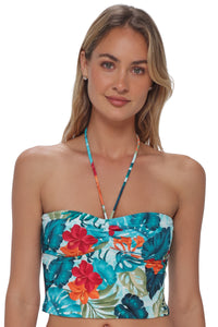 Swim Systems Tiki Tango Rib Dolly Crop Top