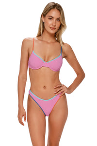 Swim Systems Cotton Candy Scrunch Addie Underwire Top