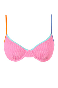 Swim Systems Cotton Candy Scrunch Addie Underwire Top