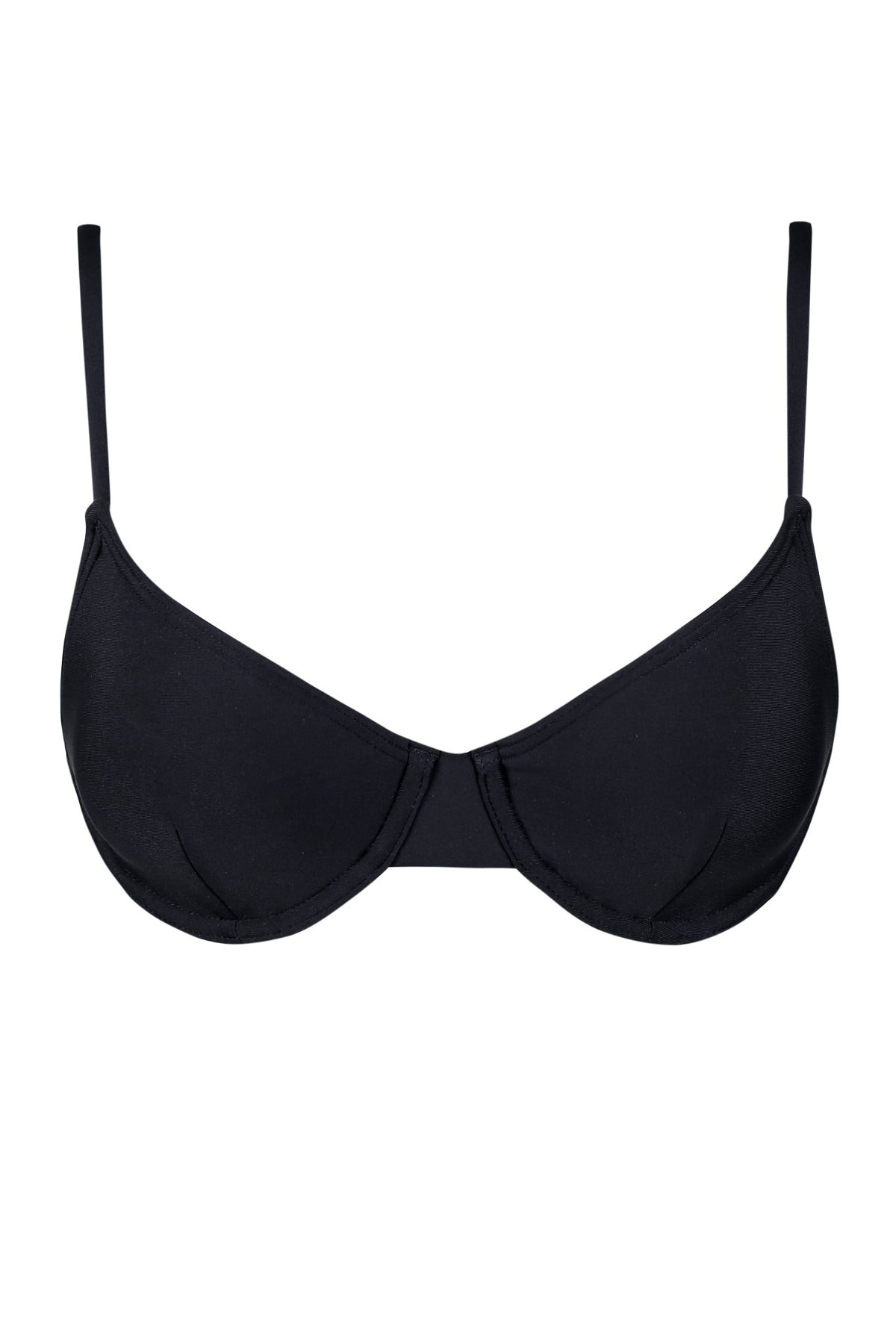 Black Jolene Underwire: Balconette Bikini Top – Swim Systems