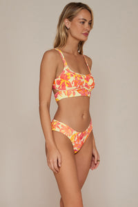 Swim Systems Island Coral Crinkle Rib Hazel Hipster Bottom