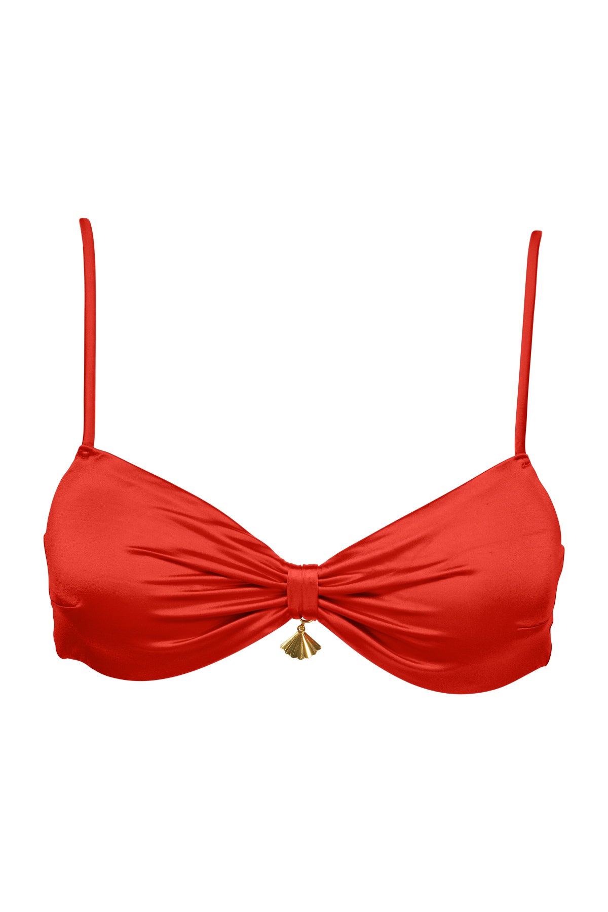 B Swim Setting Sun Red Bayside Bandeau Top XS / SETSU / U616