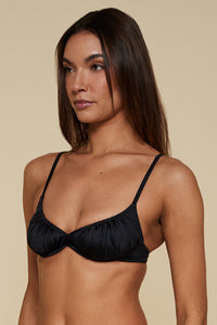 B Swim Black Depth Meridian Underwire Top XS / BLADE / U637