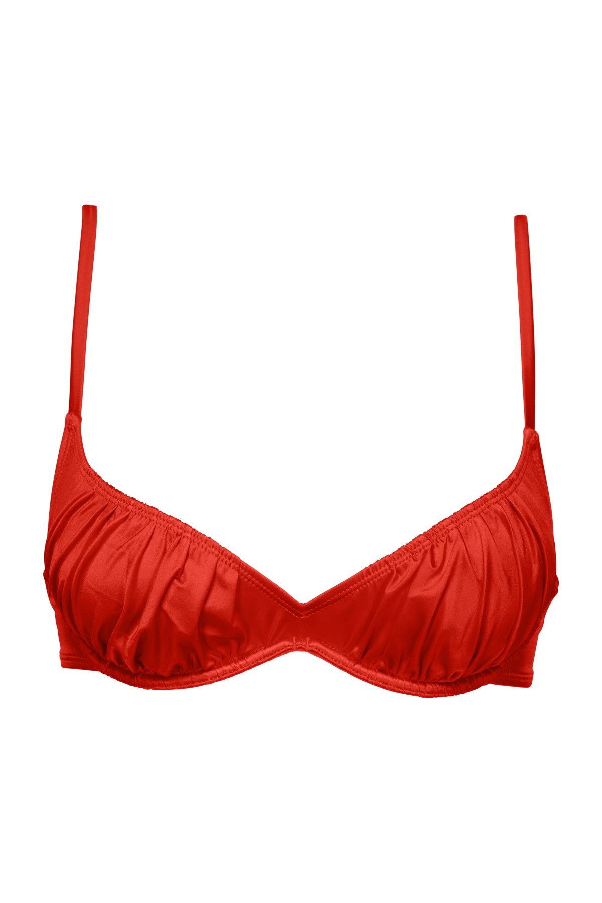 B Swim Setting Sun Red Meridian Underwire Top XS / SETSU / U637