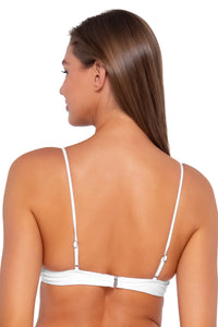 Back Back pose #1 of Daria wearing B Swim x Nicki Andrea True Romance Ever After Top