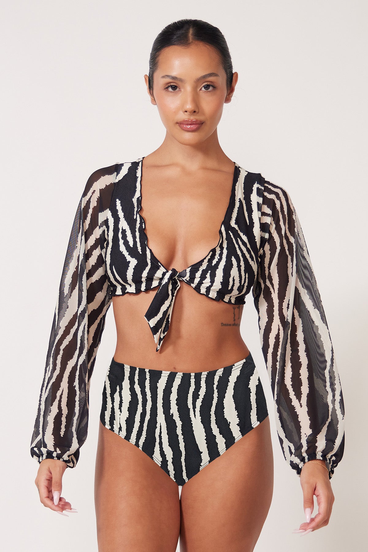 Villa Fresca Zebra Scarlett Bikini Top