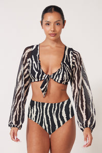Villa Fresca Zebra Scarlett Bikini Top