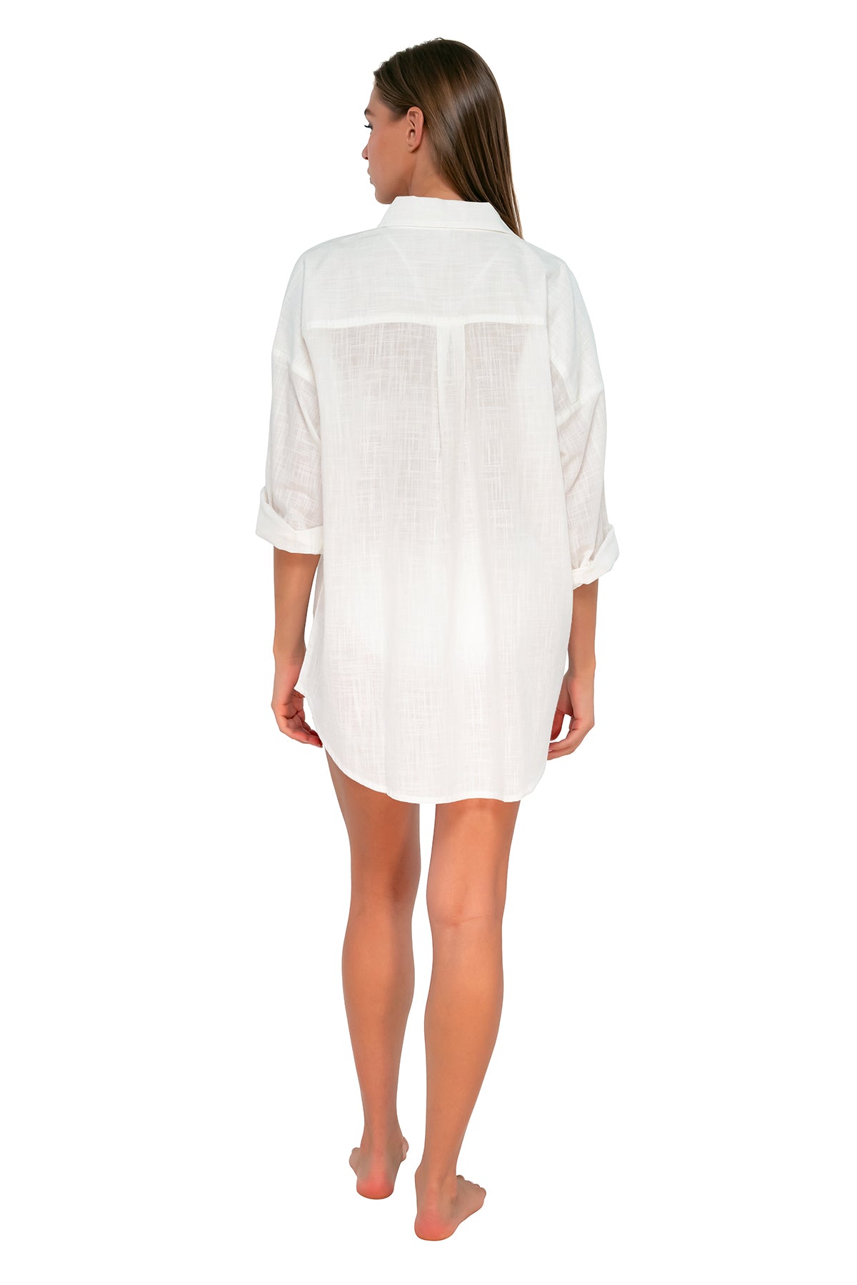 Sunsets Delilah Shirt Cover-Up - White Lily Sunsets Delilah Shirt Cover-Up - White Lily