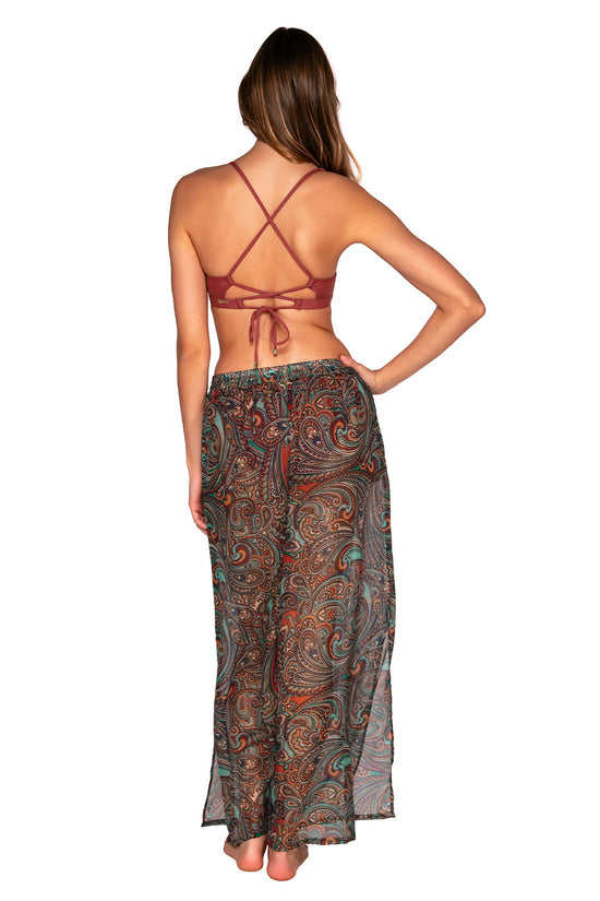 Back view of Sunsets Andalusia Breezy Beach Pant