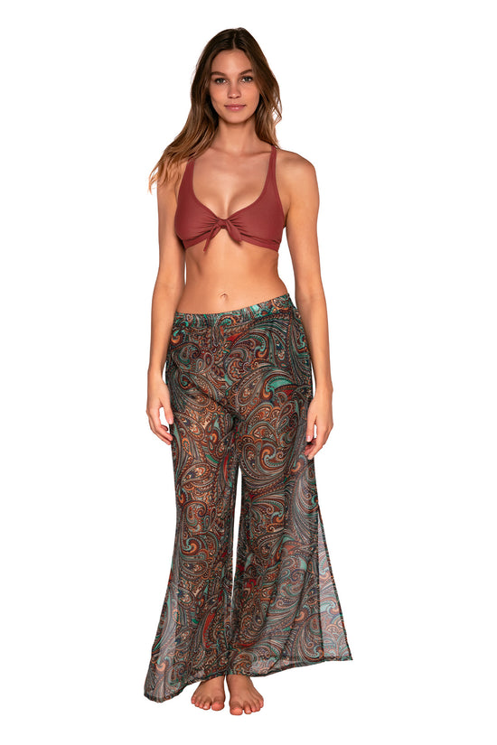 Front view of Sunsets Andalusia Breezy Beach Pant