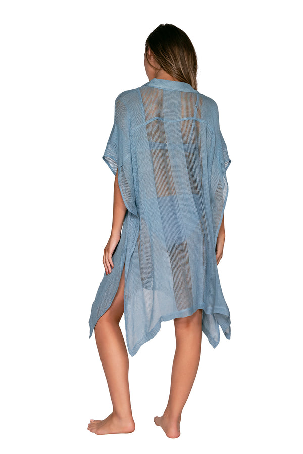 Back view of Swim Systems Monterey Shore Thing Tunic