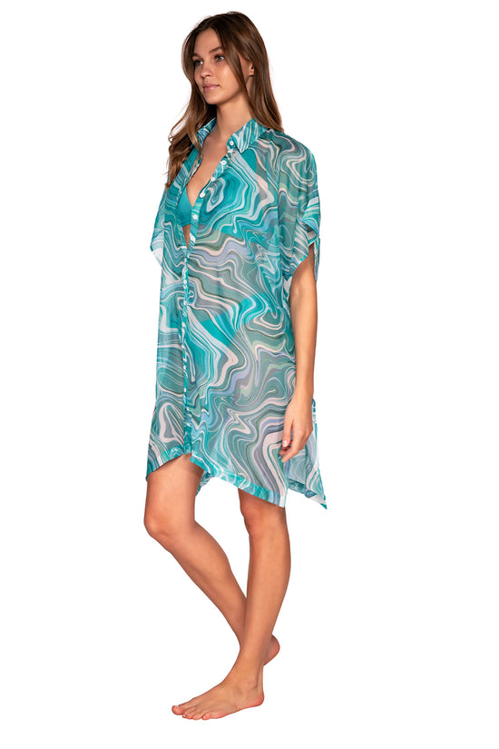 Charger l&amp;#39;image dans la galerie, Sunsets Moon Tide Shore Thing Tunic
