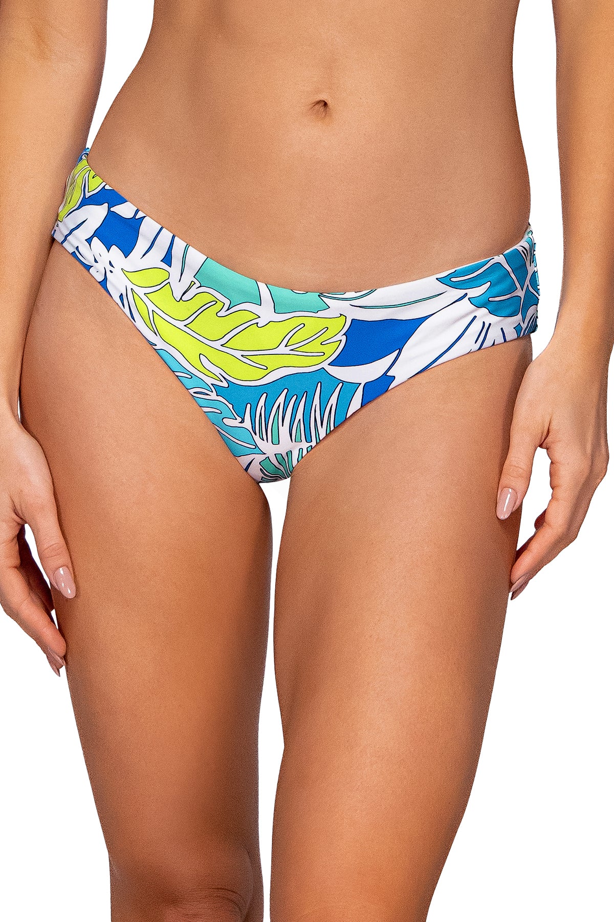 Front view of Sunsets Kailua Bay Alana Reversible Hipster Bottom
