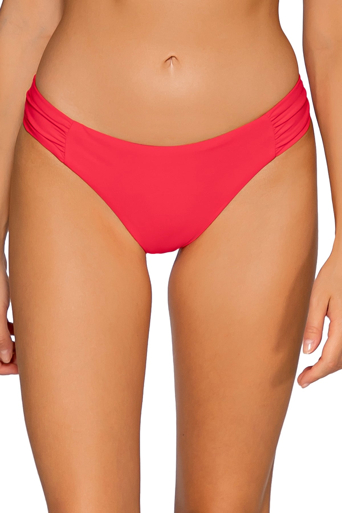Front view of Sunsets Geranium Femme Fatale Hipster Bottom
