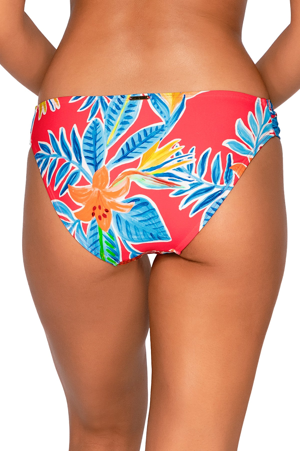 Back view of Sunsets Tiger Lily Femme Fatale Hipster Bottom
