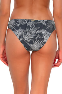 Back pose #1 of Daria wearing Sunsets Fanfare Seagrass Texture Collins Hipster Bottom