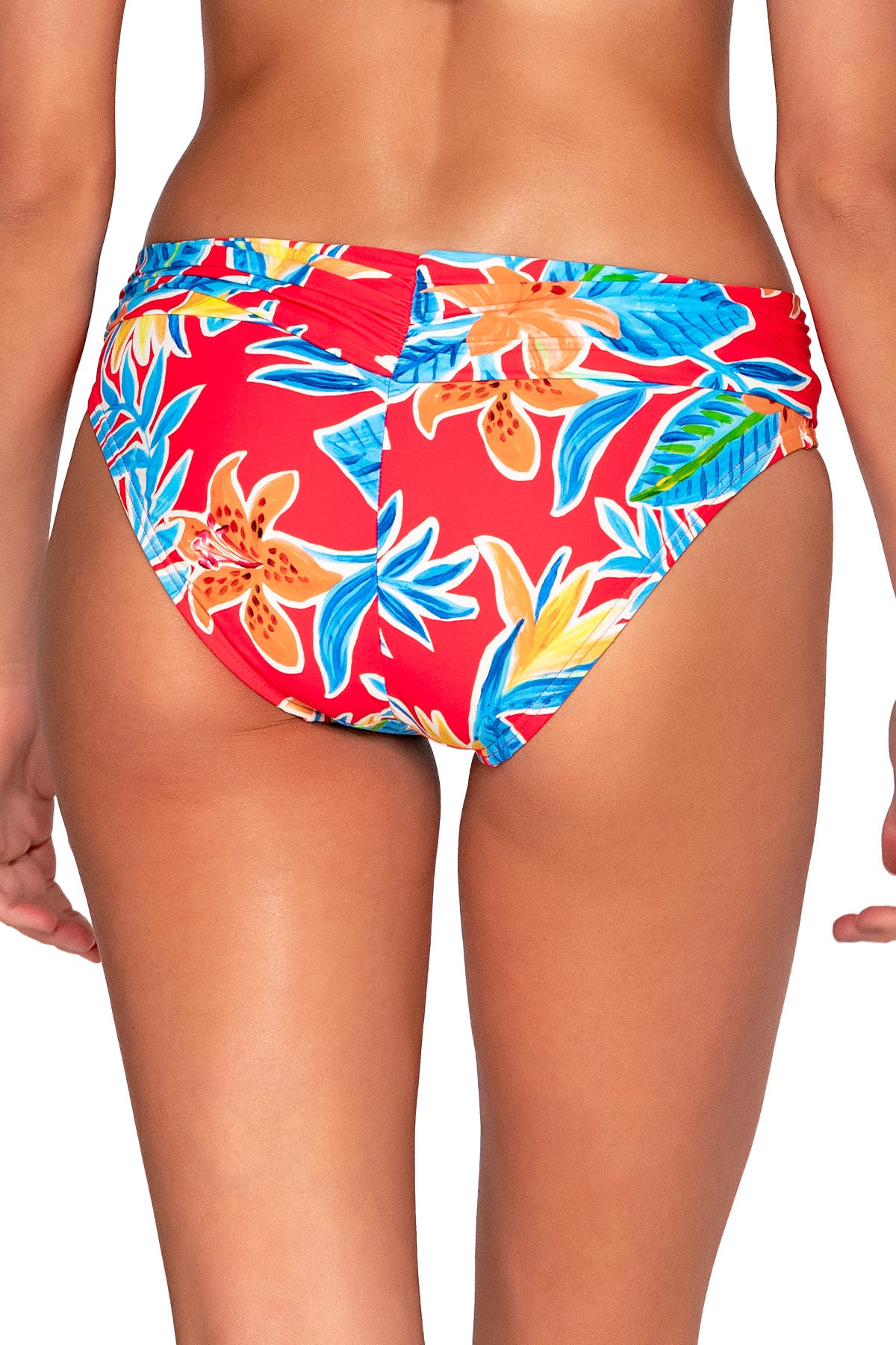 Back view of Sunsets Tiger Lily Unforgettable Bottom