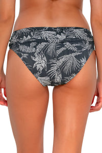 Back pose #3 of Daria wearing Sunsets Fanfare Seagrass Texture Unforgettable Bottom