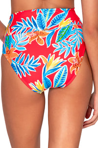 Back view of Sunsets Tiger Lily Hannah High Waist Bottom