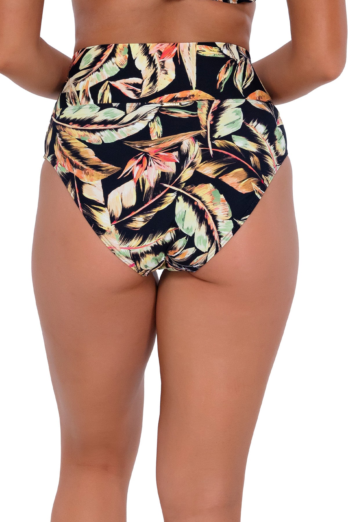 Women’s Retro popular Floral print High Waist Swimsuit Bottom