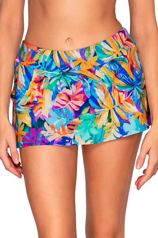 Front view of Sunsets Alegria Sporty Swim Skirt