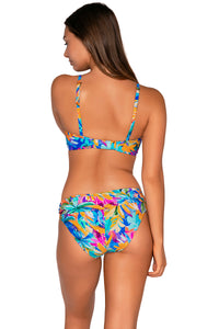 Back view of Sunsets Alegria Crossroads Underwire bikini top with Alegria Unforgettable Bottom swim hipster