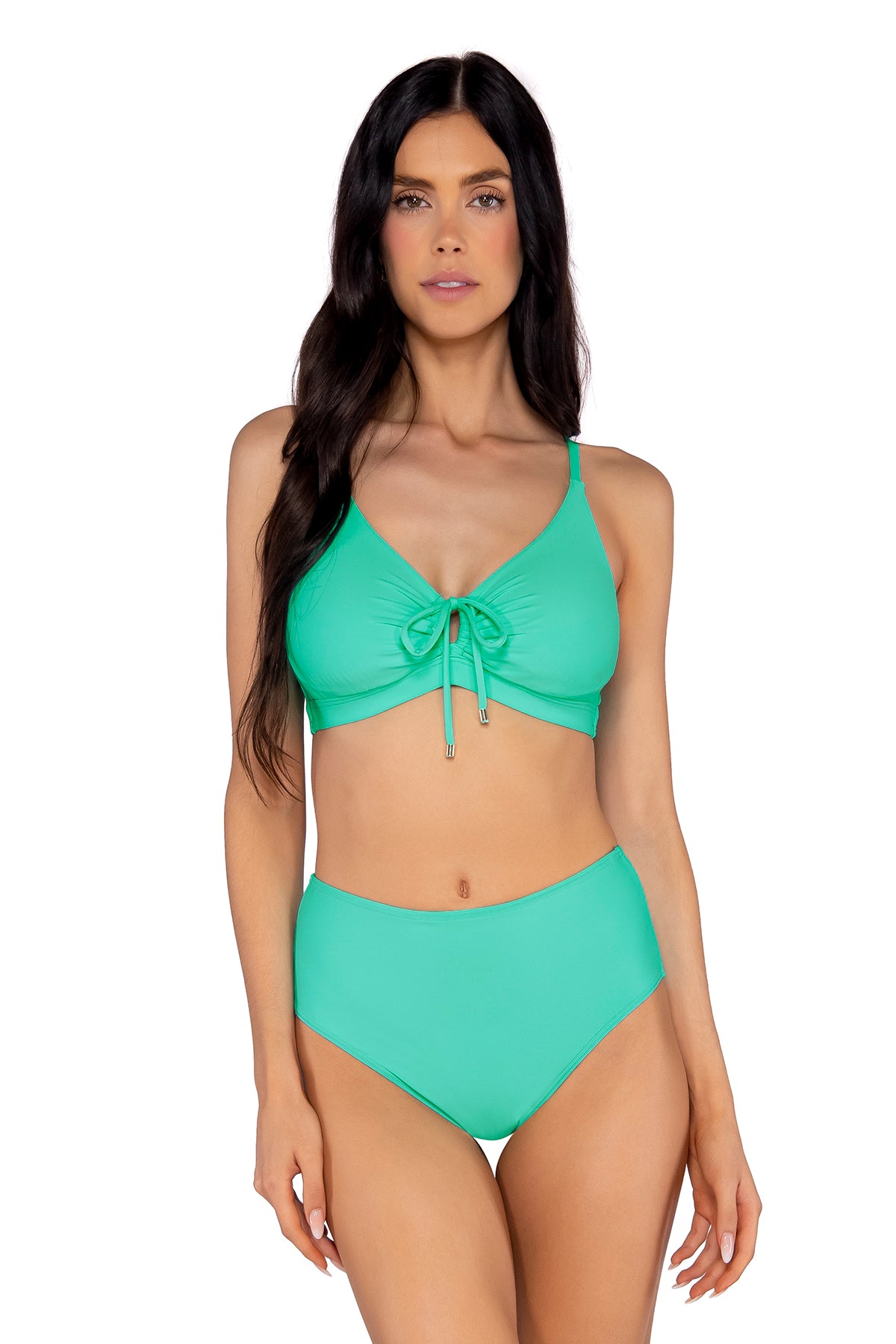Mint Kauai Keyhole Top, Underwire Bikini Bralette
