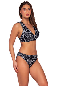 Side view of Sunsets Lost Palms Willa Wireless Top with matching Unforgettable Bottom bikini