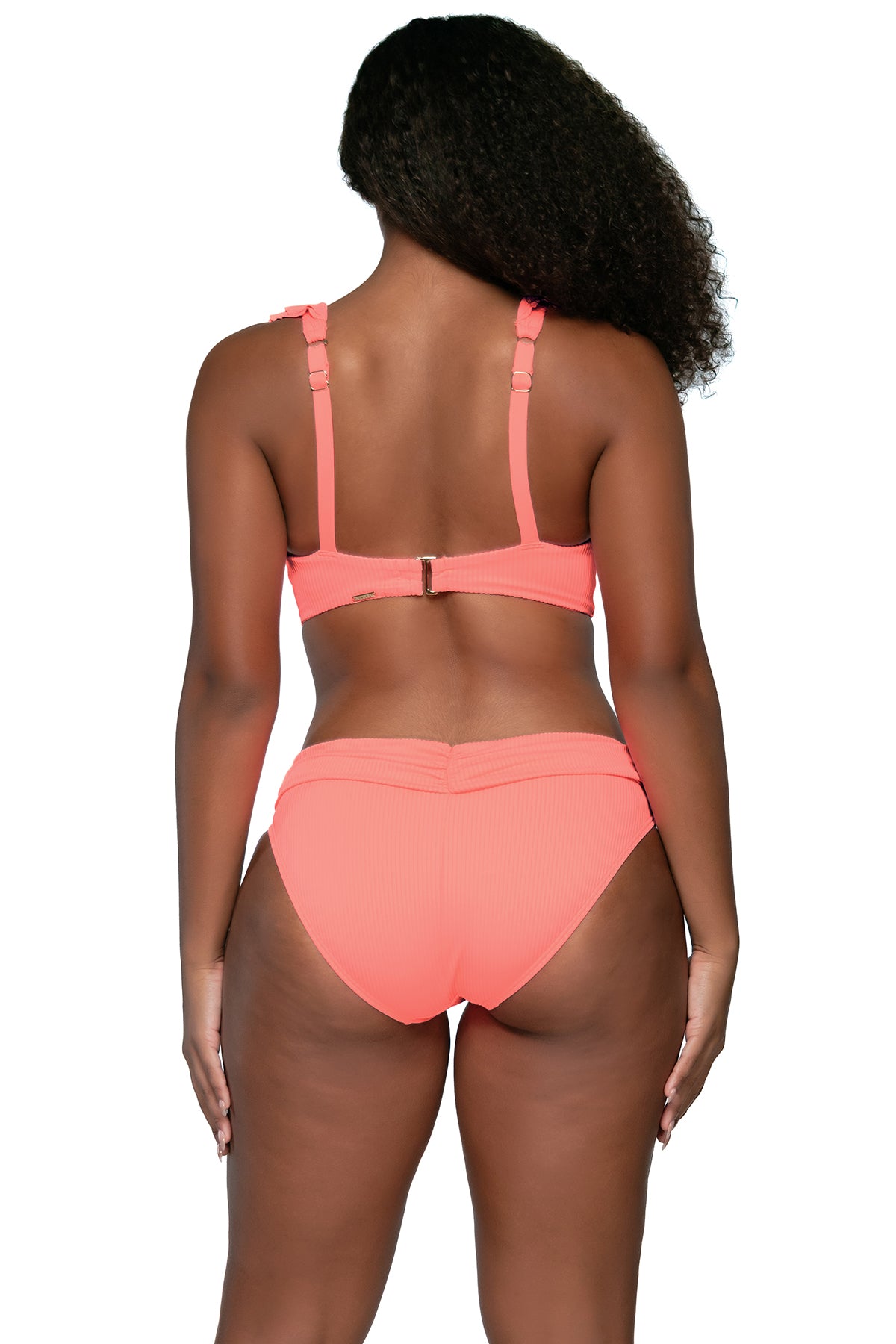 Charger l&amp;#39;image dans la galerie, Back view of Sunsets Neon Coral Willa Wireless Top
