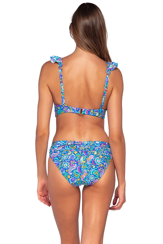 Charger l&amp;#39;image dans la galerie, Back view of Sunsets Persian Sky Willa Wireless Top

