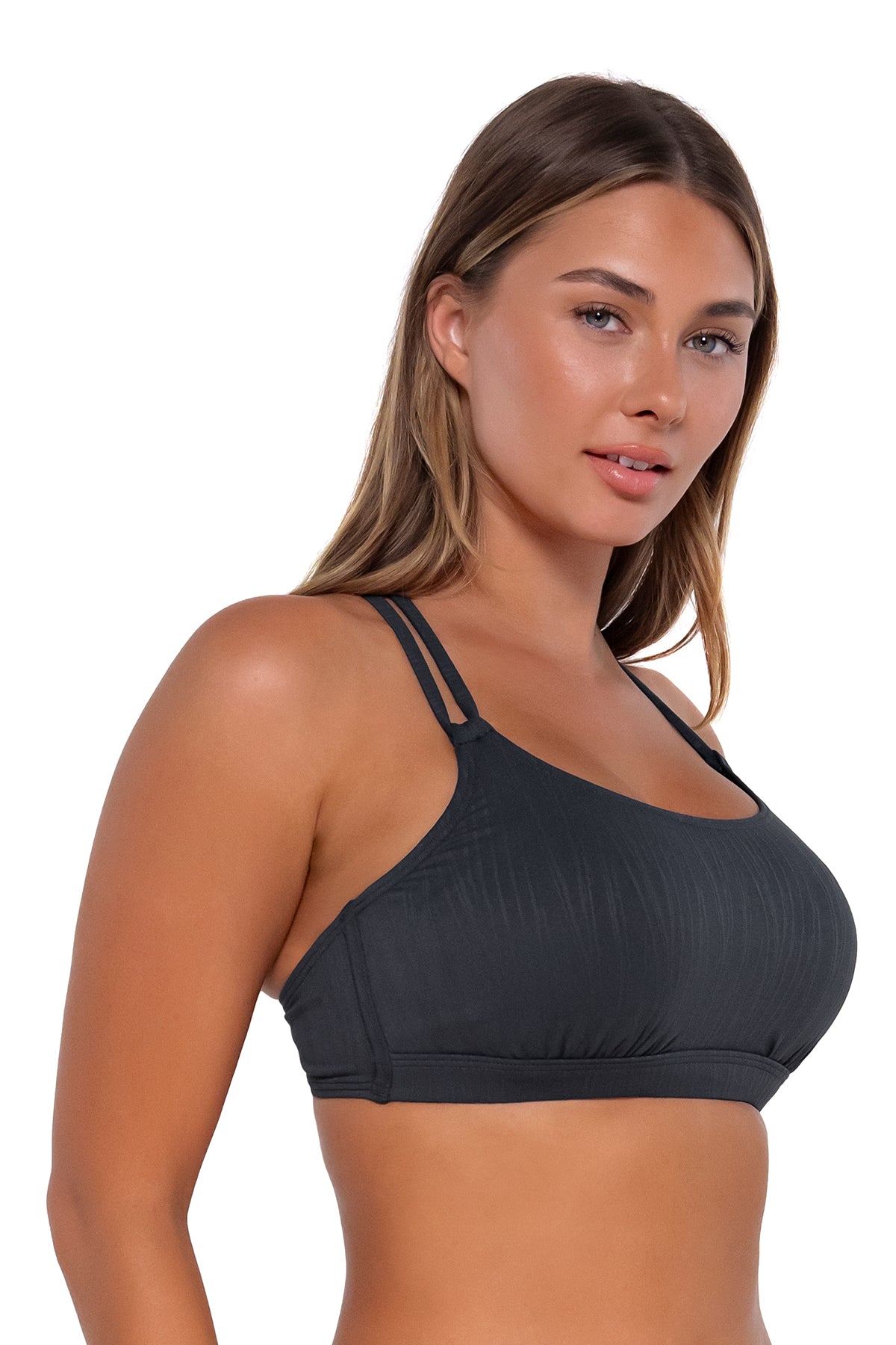 Slate Seagrass Texture Taylor Bralette