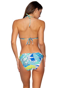 Back view of Sunsets Kailua Bay Laney Triangle Top with matching Audra Hipster bikini bottom
