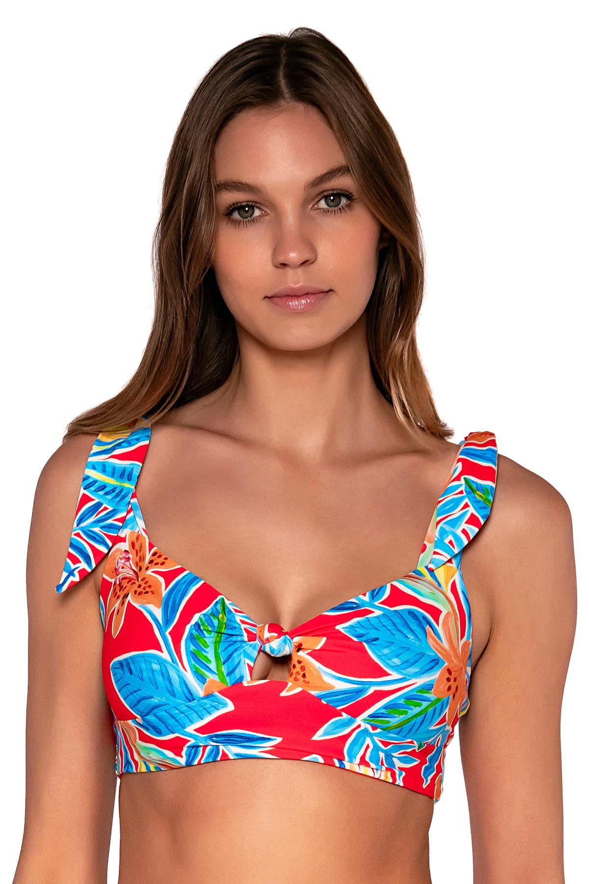 Front view of Sunsets Tiger Lily Lily Top