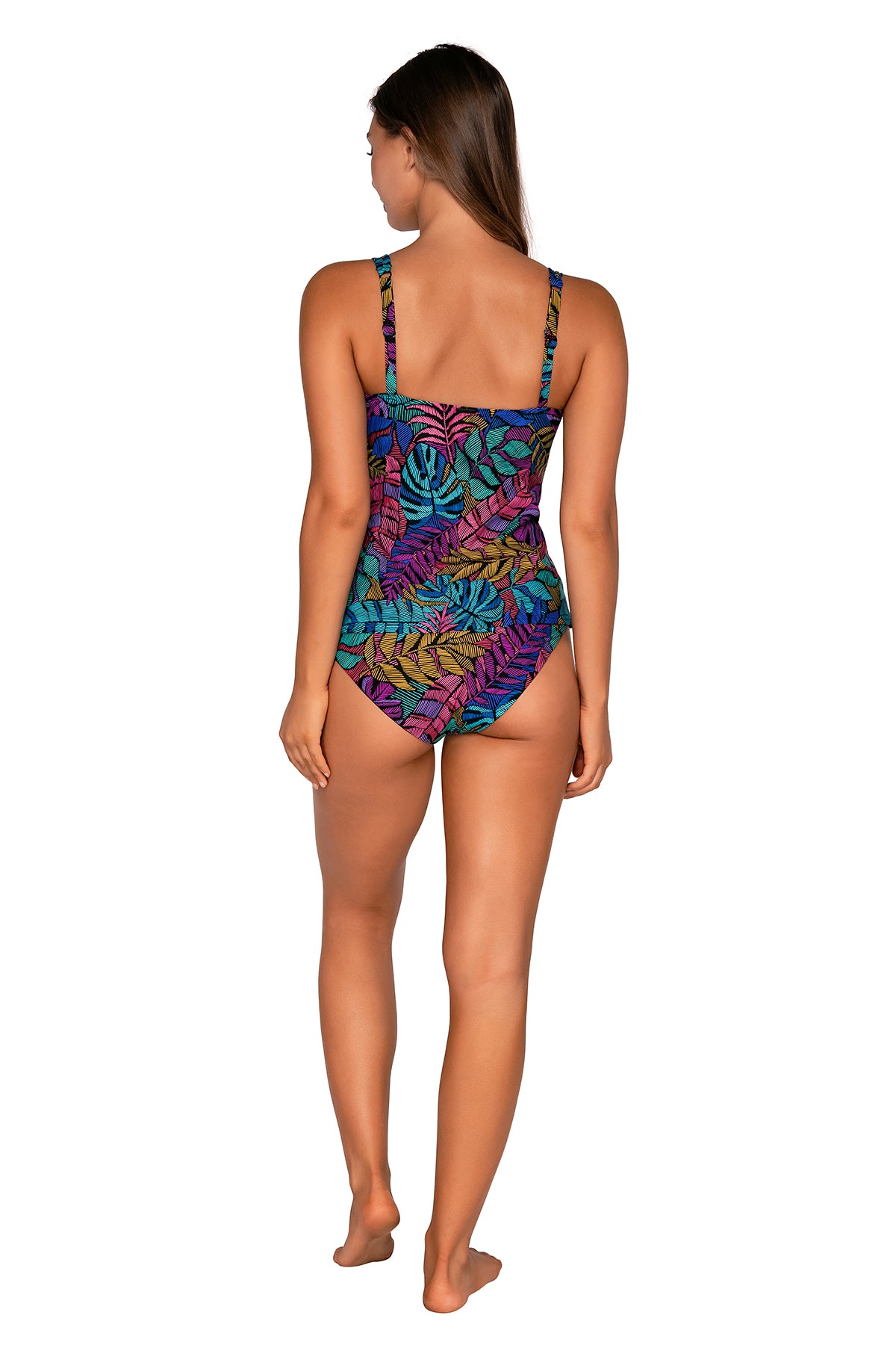 Sunbloom Taylor Tankini: Swimwear with Built-in Bra