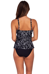 Back view of Sunsets Lost Palms Taylor Tankini Top with matching High Road Bottom bikini