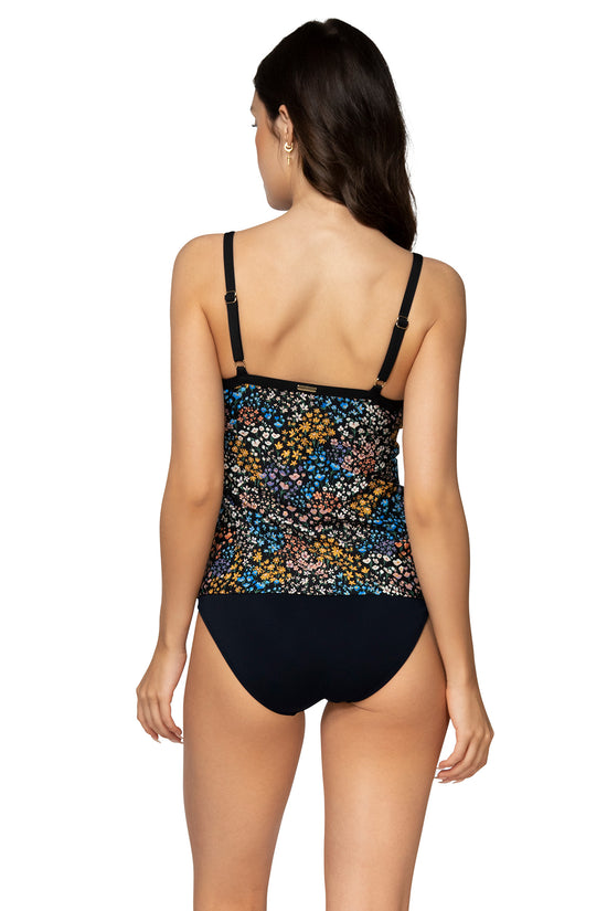 Back view of Sunsets Sunbloom Forever Tankini Top