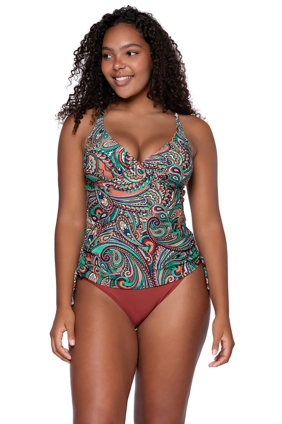 Front view of Sunsets Escape Andalusia Cassie Tankini