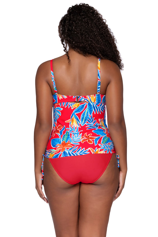 Back view of Sunsets Escape Tiger Lily Cassie Tankini