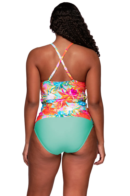 Sunsets Escape Lotus Harlow High Neck Tankini Top